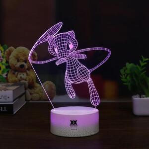 Beling 3D lampa, Mew, 7 farebná 9VF
