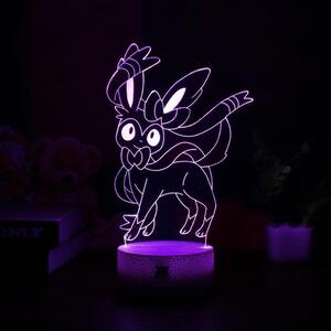 Beling 3D lampa,Sylveon, 7 farebná, LO5