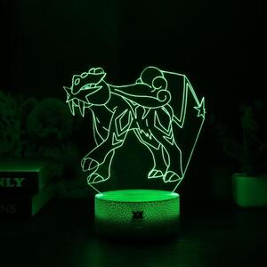 Beling 3D lampa, Raikou, 7 farebná 9V55C