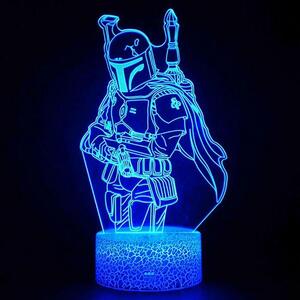 Beling 3D lampa,MANDALORIAN,7 farebná KGF5