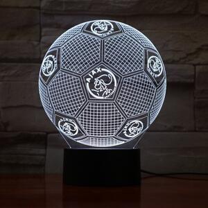 Beling 3D lampa, Ajax Amsterdam lopta, futbalový darček, 16 farebná TZ5555R
