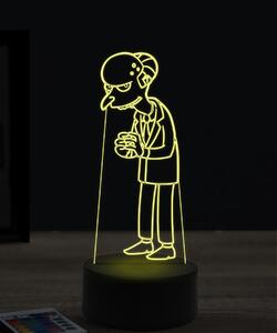 Beling 3D lampa, Montgomery Burns, 7 farebná KWTT23