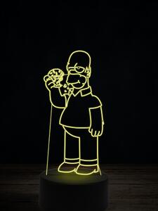 Beling 3D lampa, Homer Simpson, 7 farebná FX7E