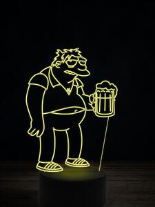 Beling 3D lampa, Barney Gumble, 7 farebná K9X93