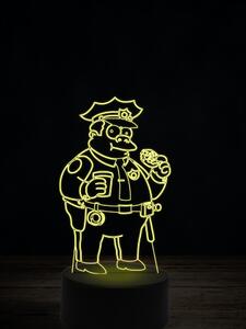 Beling 3D lampa,Clancy Wiggum, 7 farebná FX7