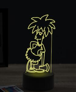 Beling 3D lampa, Levák Bob, 7 farebná KTT23