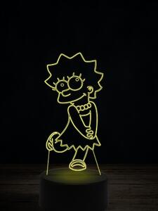 Beling 3D lampa, Líza Simpsonová, 7 farebná LLIG5