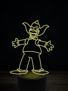 Beling 3D lampa, Šáša Krusty, 7 farebná FX7Q36