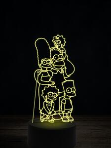 Beling 3D lampa, Rodina Simpsonových 1, 7 farebná ITZ7