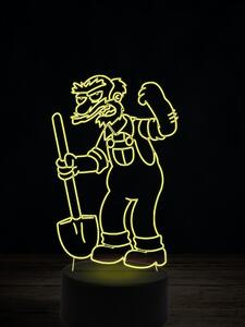 Beling 3D lampa, Školník Willie, 7 farebná ITZ11