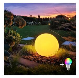 LED RGBW stmievateľná vonkajšia lampa GLOBO 1xE27/9W/230V priemer 30 cm IP44