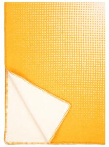Vlnená deka Juhannus 100x150, prírodne farbená oranžová / Finnsheep
