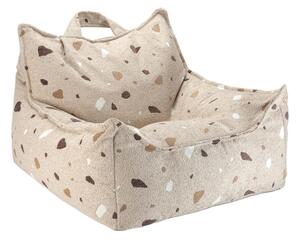 Detské kreslo sedací vak Wigiwama® - Terrazzo Sand Beanbag Chair | WGM-001-11