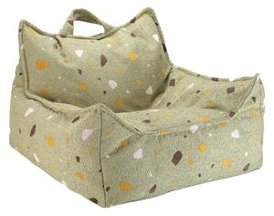 Detské kreslo sedací vak Wigiwama® - Terrazzo Moss Beanbag Chair | WGM-001-12