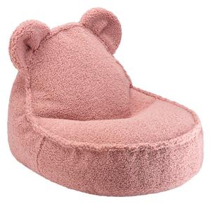 Detské kreslo sedací vak Wigiwama® - Guava Pink Bear Beanbag | WGM-002-7