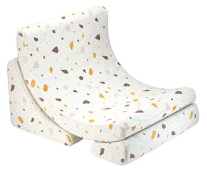 Rozkladacie detské kreslo Wigiwama® - Terrazzo Marble Moon | WGM-011-5
