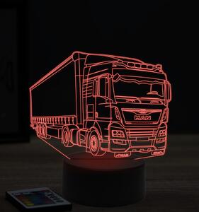 Beling 3D lampa, MAN s prívesom, 7 farebná K7