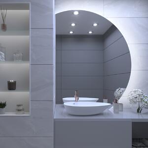 Atypické zrkadlo do kúpeľne s LED osvetlením A2 65x84