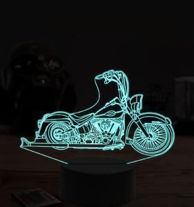 Beling 3D lampa, Harley davidson bike 2, 7 farebná ZZ7