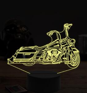 Beling 3D lampa, Harley davidson bike, 7 farebná ZZ5