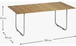 Ručne vyrobený záhradný stôl z tíkového dreva Prato, rôzne veľkosti
