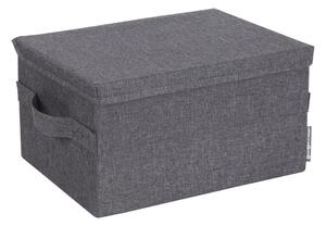 Sivý látkový úložný box s vekom 35x26x19 cm Soft Storage – Bigso