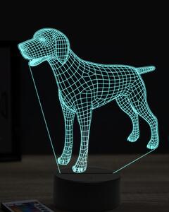 Beling 3D lampa, anglický pointer, 7 farebná JAK4