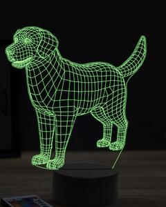 Beling 3D lampa, Golden Retriever, 16 farebná, PS21