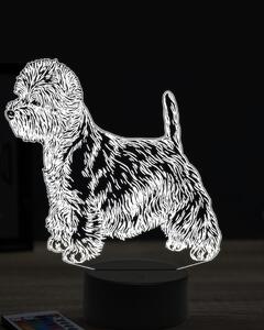 Beling 3D lampa, westík, 7 farebná JAK8
