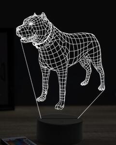 Beling 3D lampa, Staford dog, 16 farebná, PS37