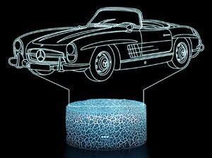 Beling 3D lampa,1958 Mercedes 300SL,16 farebná O2