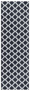 Zala Living - Hanse Home koberce Protišmykový behúň Home Black White 103156 - 50x150 cm
