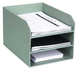 Zelený kartónový organizér na dokumenty Trey Canvas Paper Laminate – Bigso