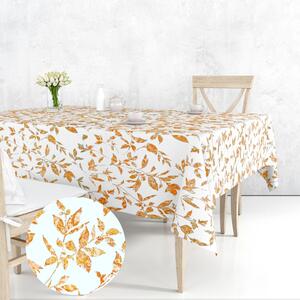 Ervi bavlnený obrus na stôl obdĺžnikový - Oranžové listy