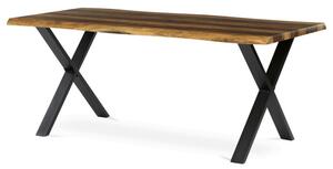 Jedálenský stôl 180x90 cm HT-F4318 OLW stare drevo / čierne nohy