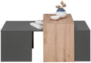 KONFERENČNÝ STOLÍK, grafitová, dub artisan, kompozitné drevo, 115/70/50 cm Hom`in - Stolíky do obývačky