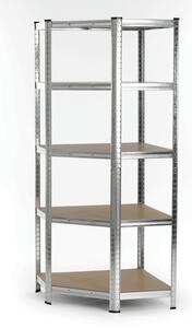 Regál 75x180x75 cm strieborný AUR-G2075 SIL