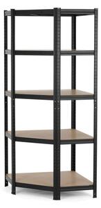 Regál 75x180x75 cm čierny AUR-G2075 BK