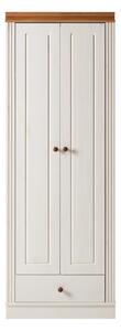Biela šatníková skriňa z borovicového dreva 65x180 cm Anita – Støraa