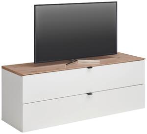 TV DIEL, biela, dub artisan, 140/62/44 cm Hom`in - Obývacie zostavy