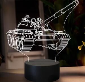 Beling 3D lampa,Tank T62, 7 farebná GF13