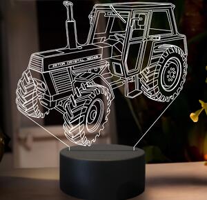 Beling 3D lampa,Zetor crystal 12045, 7 farebná GF23