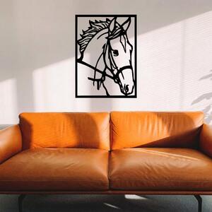 KMDESING | Drevené obraz na stenu - Kôň v ráme