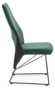 Jedálenská stolička SCK-485 tmavozelená/čierna