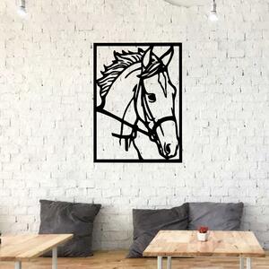 KMDESING | Drevené obraz na stenu - Kôň v ráme