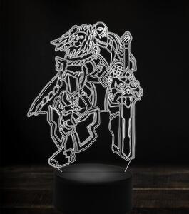 Beling 3D lampa,anduin lothar, 7 Farebná v1