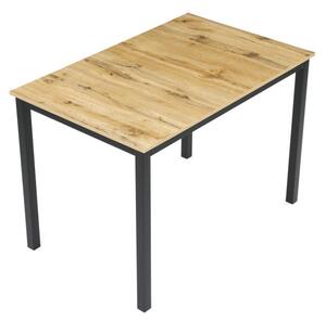 Jedálenský stôl 110x70 cm GDT-202 OAK divoký dub / čierny