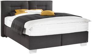 BOXSPRINGOVÁ POSTEĽ, 180/200 cm, textil, čierna Dieter Knoll - Postele