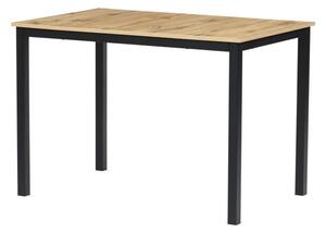 Jedálenský stôl 110x70 cm GDT-202 OAK divoký dub / čierny