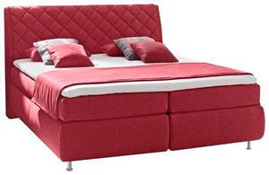 BOXSPRINGOVÁ POSTEĽ, 180/200 cm, textil, červená Dieter Knoll - Postele